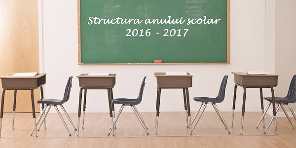 structura an scolar 2016-2017