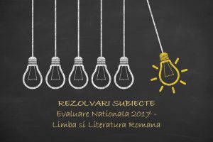 rezolvari subiecte evaluare nationala 2017 romana